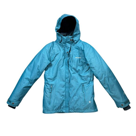 Columbia Jacket Womens S Small Interchange Hooded Snap Long Sleeve Zip Pocket - Picture 1 of 12